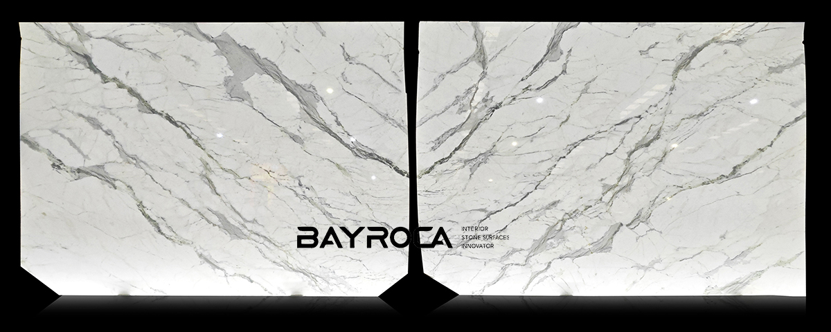 China Calacatta White _book matched slab